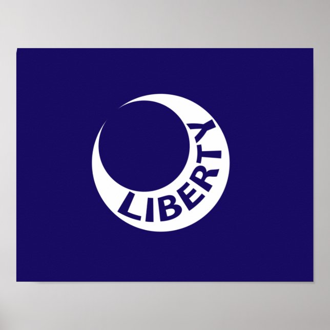 Poster Bandeira de Fort Moultrie, Carolina do Sul (Frente)