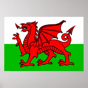 Pôster Bandeira de Galês