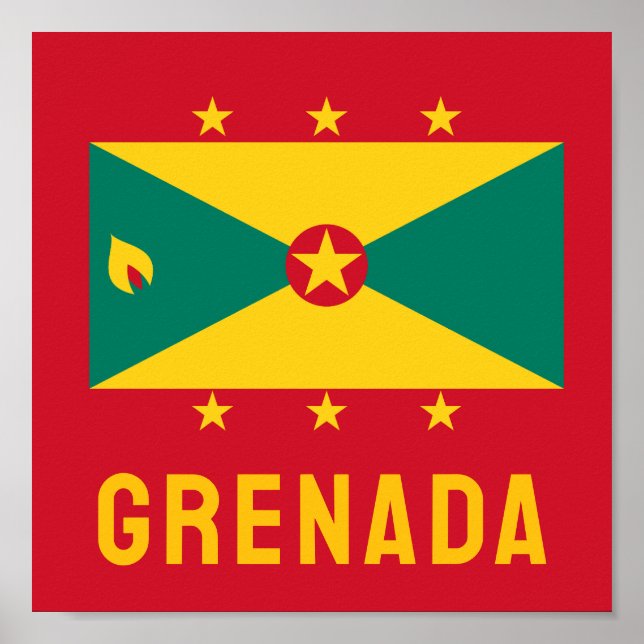 Poster Bandeira de Granada (Frente)