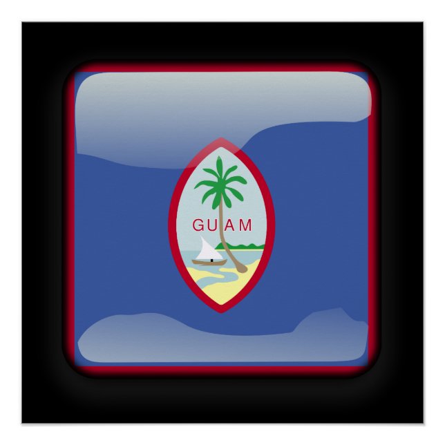 Pôster Bandeira de Guam (Frente)
