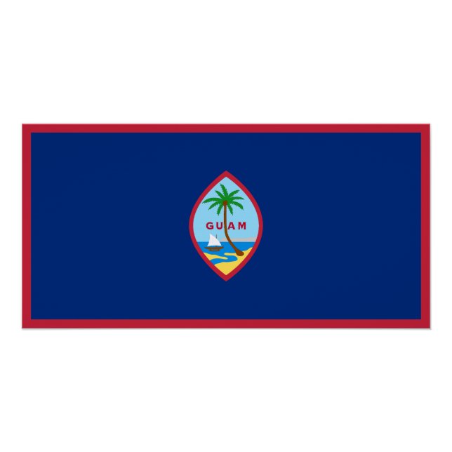 Pôster Bandeira de Guam (Frente)