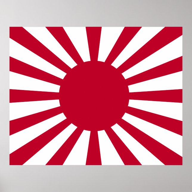Poster Bandeira de Guerra Imperial do Japão (Frente)