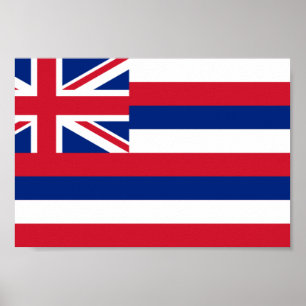 Pôster Bandeira de Havaí