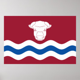 Poster Bandeira de Herefordshire (Reino Unido)