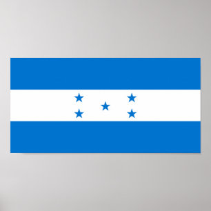 Poster Bandeira de Honduras