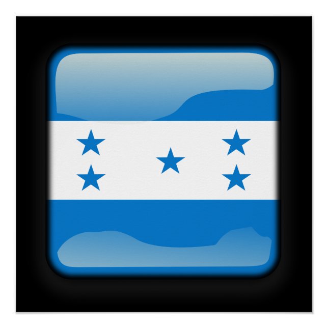 Pôster Bandeira de Honduras (Frente)