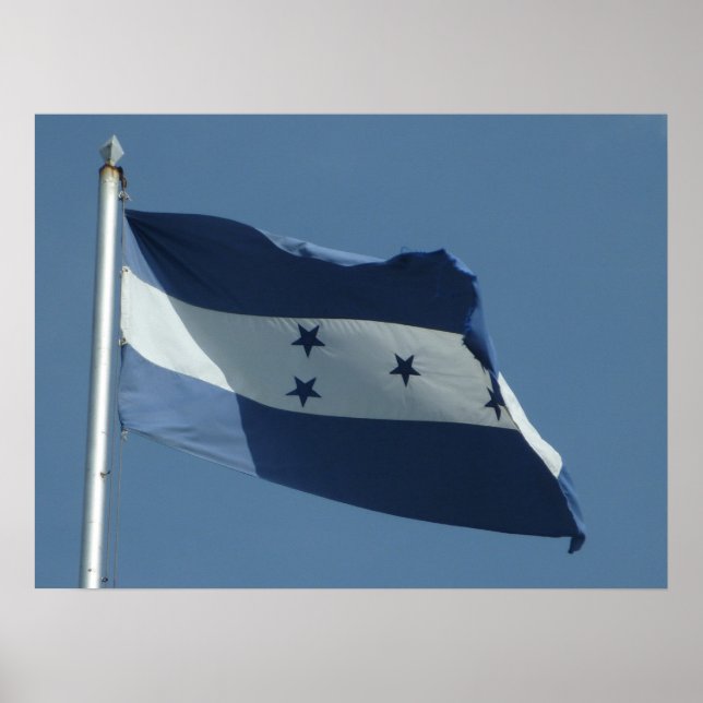 Pôster bandeira de honduras (Frente)