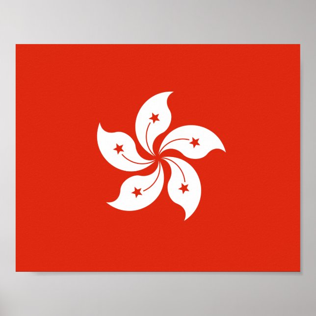 Poster Bandeira de Hong Kong (Frente)