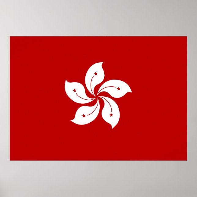 Pôster Bandeira de Hong Kong (Frente)