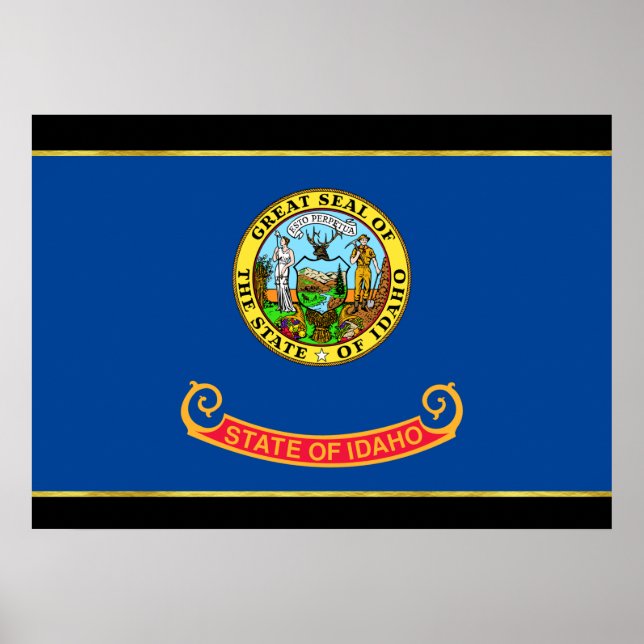 Poster bandeira de Idaho (Frente)