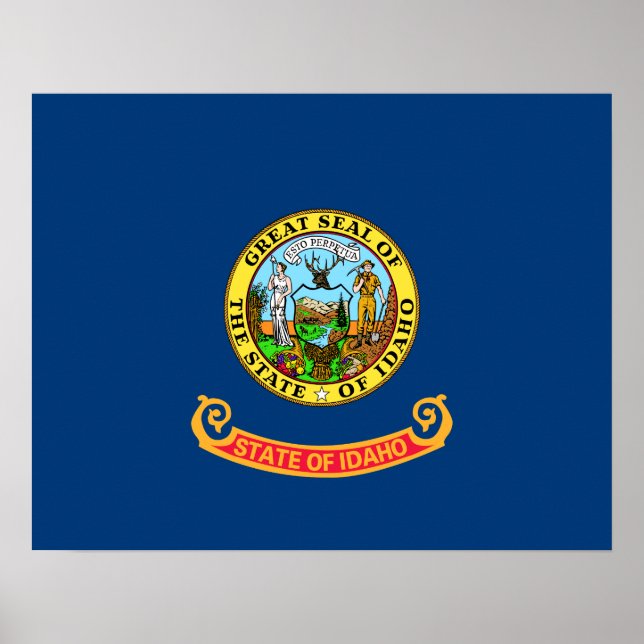 Poster Bandeira de Idaho (Frente)