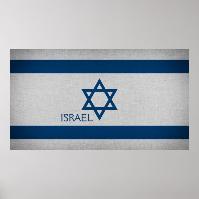 Poster Bandeira de Israel (Frente)