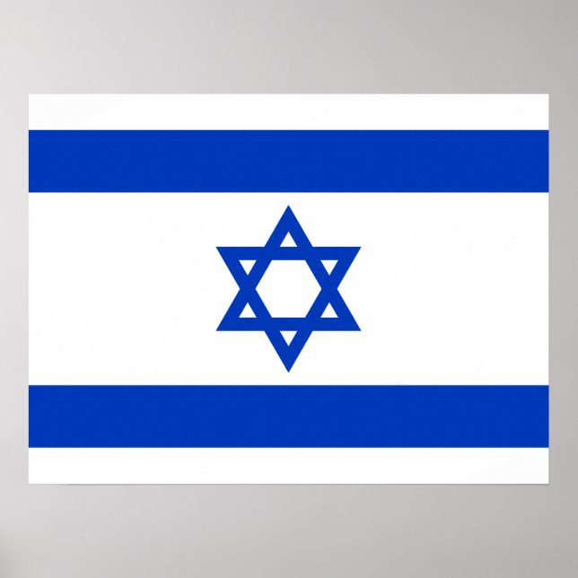 Poster bandeira de Israel (Frente)