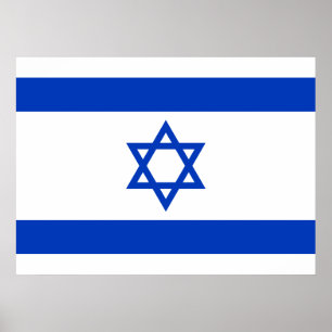 Poster Bandeira de Israel