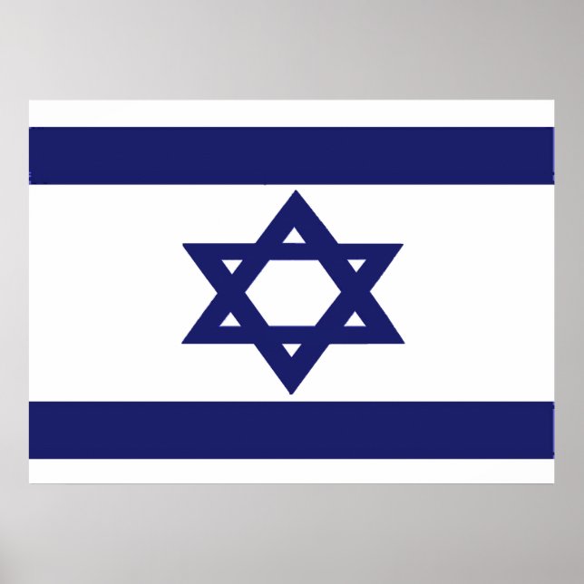 Pôster Bandeira de Israel (Frente)