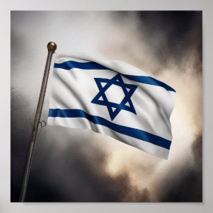 Poster Bandeira de Israel