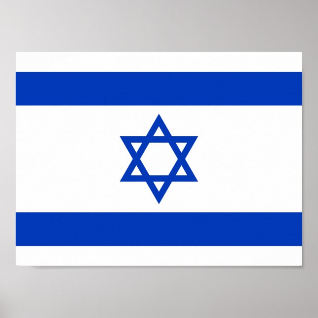 Poster Bandeira de Israel (Frente)