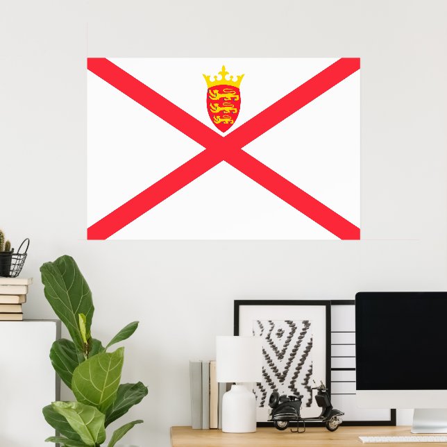 Poster Bandeira de Jersey (Escritório em casa)