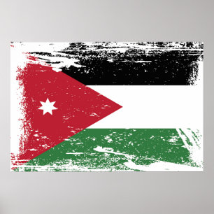 Pôster Bandeira de Jordão do Grunge
