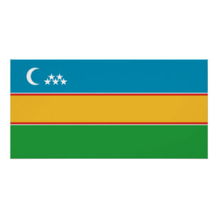 Pôster Bandeira de Karakalpakstan
