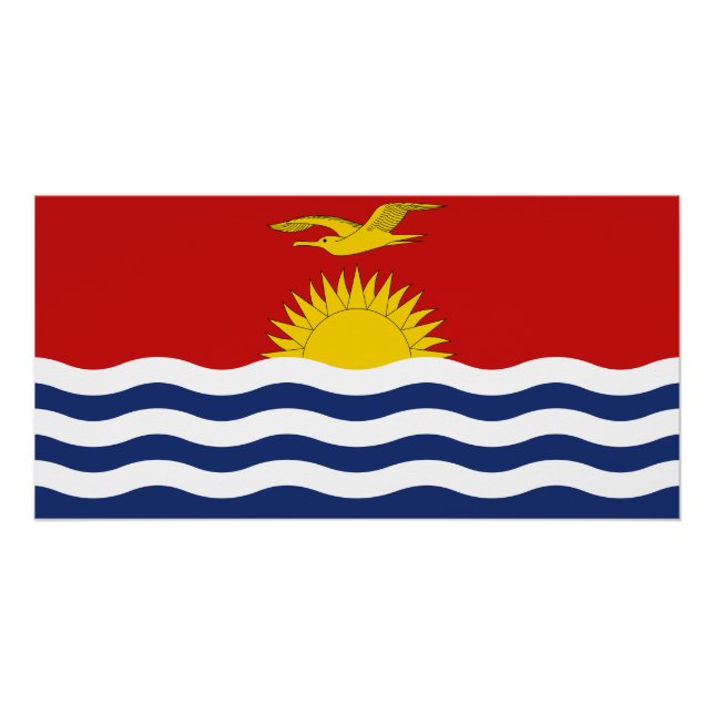 Pôster Bandeira de Kiribati (Frente)