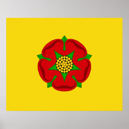 Poster Bandeira de Lancashire