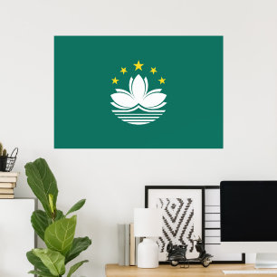 Poster Bandeira de Macau