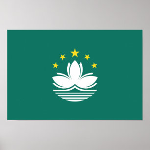 Poster Bandeira de Macau