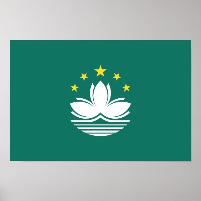 Poster Bandeira de Macau (Frente)