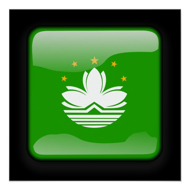 Pôster Bandeira de Macau (Frente)