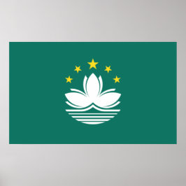 Poster Bandeira de Macau (região chinesa)