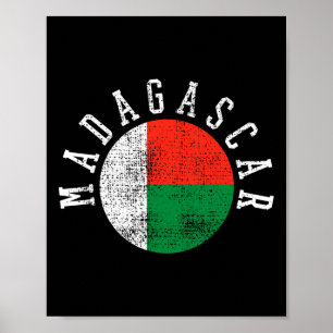 Poster Bandeira de Madagáscar
