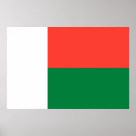 Poster Bandeira de Madagáscar