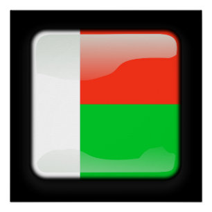 Pôster Bandeira de Madagáscar
