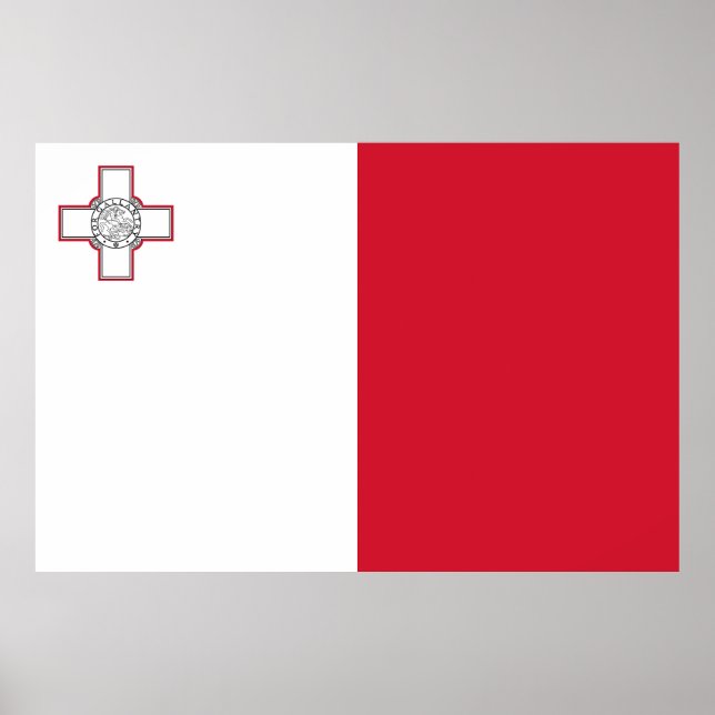 Poster Bandeira de Malta (Frente)