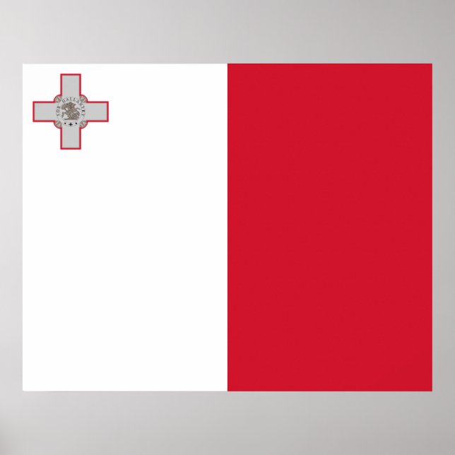 Poster Bandeira de Malta (Frente)