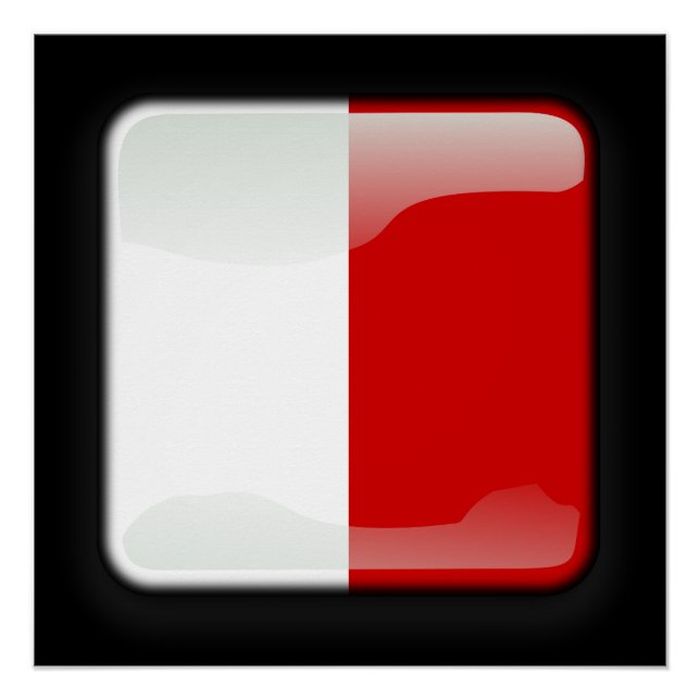 Pôster Bandeira de Malta (Frente)
