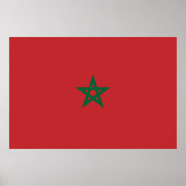 Poster Bandeira de Marrocos