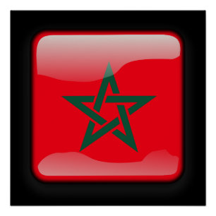 Pôster Bandeira de Marrocos