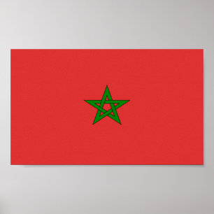 Pôster Bandeira de Marrocos