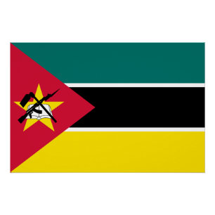 Pôster Bandeira de Moçambique
