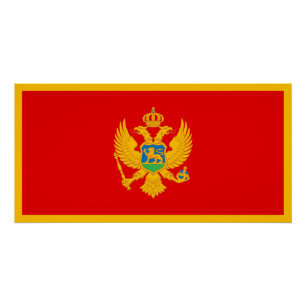Pôster Bandeira de Montenegro