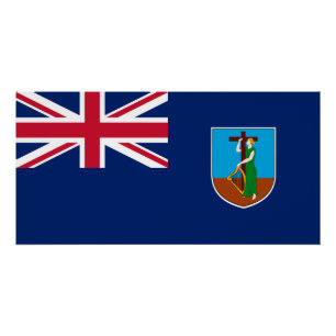 Pôster Bandeira de Montserrat