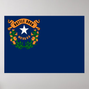 Poster Bandeira de Nevada
