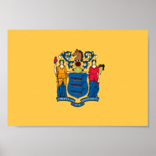 Pôster Bandeira de New-jersey