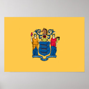 Pôster Bandeira de New-jersey