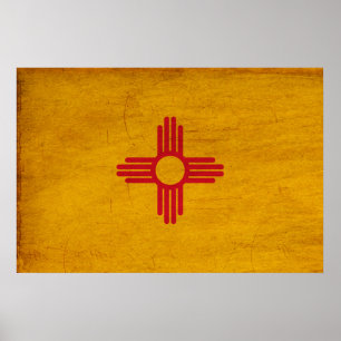 Pôster Bandeira de New mexico