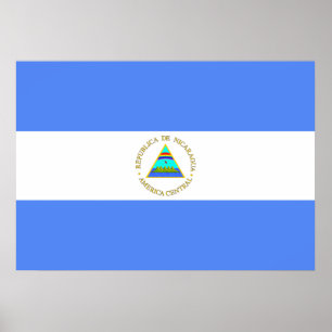 Pôster Bandeira de Nicarágua