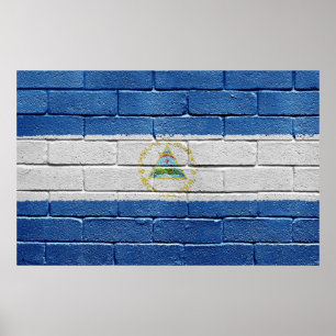 Pôster Bandeira de Nicarágua