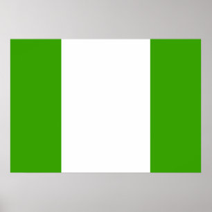 Poster Bandeira de Nigéria